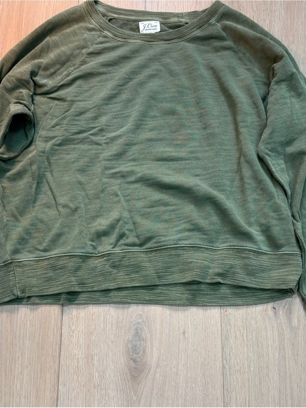 J. Crew Men’s Olive Crewneck Sweatshirt